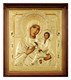 Икона Тихвинской Божьей Матери живописная в киоте 50х60 золочение 237215