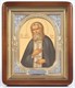 Икона в киоте 18х24 фигурный объемная золочёная Серафим Саровский 236296