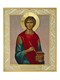 Икона Пантелеймон целитель ювелирная серебряная 241538