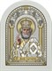 Икона освященная Святого Николая Угодника на белом дереве с позолотой 243273 - фото 22948
