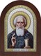 Икона серебряная Преподобный Сергий Радонежский на дереве с эмалью 243298 - фото 22987