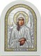 Икона Святой Ксении Петербургской серебряная на белом дереве 243348 - фото 23137
