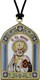 Икона освященная Николая Угодника с эмалью 243363