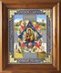 Икона Божья Матерь Неопалимая Купина риза в деревянном киоте 253182 - фото 26443