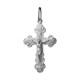 Крест православный серебряный с родием 2.19гр 252817