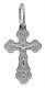 Крест православный серебряный с родием 1.16гр 252834
