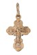 Крест православный серебряный с позолотой 0.98гр 252698