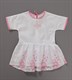 Крестильная рубашка для девочки розовый 229228