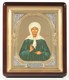 Икона в киоте 11х13 золочёная Матрона 235764