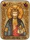 Подарочная икона Святой князь Владислав Сербский на мореном дубе 20х15 20148 - фото 32850