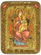 Подарочная икона Божией Матери «Всецарица (Пантанасса)» на мореном дубе 20х15 20176 - фото 32878