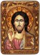 Аналойная икона Господь Вседержитель на мореном дубе 29х21 20243 - фото 32945
