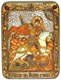 Подарочная икона Чудо святого Георгия о змие на мореном дубе 20х15 20274 - фото 32976
