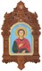 Рукописная икона Святой Великомученик и Целитель Пантелеймон на кипарисе 20х15 20285 - фото 32987