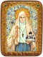 Подарочная икона Святая преподобномученица великая княгиня Елисавета на мореном дубе 20х15 20314 - фото 33016