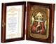 Настольная икона Святая Блаженная Ксения Петербургская на мореном дубе 15х10 20511