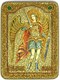 Подарочная икона Архангел Михаил на мореном дубе 20х15 20514 - фото 33216