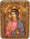 Подарочная икона Ангел Хранитель на мореном дубе 20х15 20610