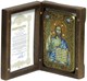 Настольная икона Господь Вседержитель на мореном дубе 15х10 20744