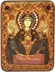 Подарочная икона Божией матери Неупиваемая чаша на мореном дубе 20х15 20752