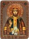 Аналойная икона Святой благоверный князь Олег Брянский на мореном дубе 29х21 20879 - фото 33581