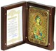 Настольная икона Ангел Хранитель на мореном дубе 15х10 21057