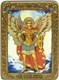 Аналойная икона Архангел Михаил на мореном дубе 29х21 21099 - фото 33801