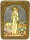 Аналойная икона Святая преподобномученица великая княгиня Елисавета на мореном дубе 29х21 21111 - фото 33813