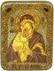 Подарочная Донская икона Пресвятой Богородицы на мореном дубе 20х15 21144 - фото 33846