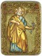 Подарочная икона Первоверховный апостол Петр на мореном дубе 20х15 21152