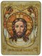 Аналойная икона Спас Нерукотворный на мореном дубе 29х21 21155