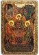 Большая подарочная икона Троица на мореном дубе 42х29 21197 - фото 33899