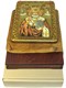 Аналойная икона Святитель Николай, архиепископ Мир Ликийский (Мирликийский), чудотворец на мореном дубе 29х21 21026
