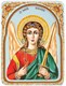 Рукописная икона Ангел Хранитель на кипарисе 20х15 20602