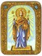 Подарочная икона Божией Матери «Нерушимая Стена» на мореном дубе 20х15 20246