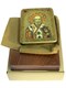 Подарочная икона Святитель Николай, архиепископ Мир Ликийский (Мирликийский), чудотворец на мореном дубе 20х15 20399