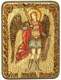 Подарочная икона Архангел Михаил на мореном дубе 20х15 20514