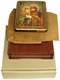 Подарочная икона Петр и Февронья на мореном дубе 20х15 20562