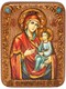 Подарочная икона Божией матери Скоропослушница на мореном дубе 20х15 20738