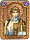 Подарочная икона Святая Равноапостольная княгиня Ольга на мореном дубе 20х15 20841