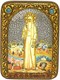 Подарочная икона Святая преподобномученица великая княгиня Елисавета на мореном дубе 20х15 20939