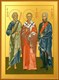 Икона Андрей Первозванный апостол, Николай святитель, Феодор Ушаков праведный 22008 - фото 35753
