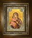 Икона Феодоровская(Федоровская) икона Божией Матери, в киоте 24х30 см 23875 - фото 37578