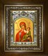 Икона Отрада и Утешение, икона Божией Матери, в киоте 20х24 см 24365