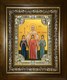Икона Вера, Надежда, Любовь и их матерь София мученицы, в киоте 24х30 см 24695