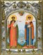 Икона Петр и Феврония святые благоверные князья, 14х18 см 24783 - фото 38459