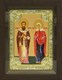 Икона Киприан и Устина (Иустина) мученики, в киоте 24х30 см 24795 - фото 38471