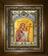 Икона Новоникитская икона Божией Матери, в киоте 20х24 см 24796