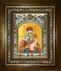 Икона Новодворская икона Божией Матери, в киоте 20х24 см 26688