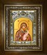 Икона Седмиезерская икона Божией Матери, в киоте 20х24 см 26935